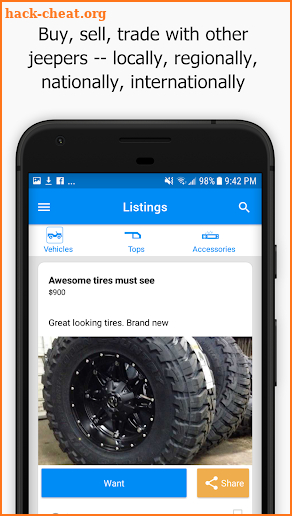 Jēpr App:  Buy Sell Trade -- for the jeeping world screenshot