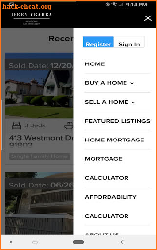 Jerry Ybarra REALTOR screenshot