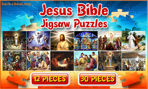 Jesus Bible Jigsaw Puzzle Brain Game for Kids screenshot