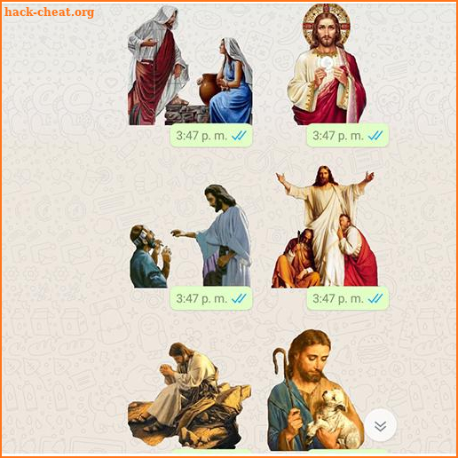 jesus christ stickers for whatsapp screenshot