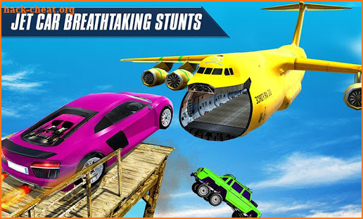 Jet Cars Stunts GT Racing Flying Car Racing Games screenshot