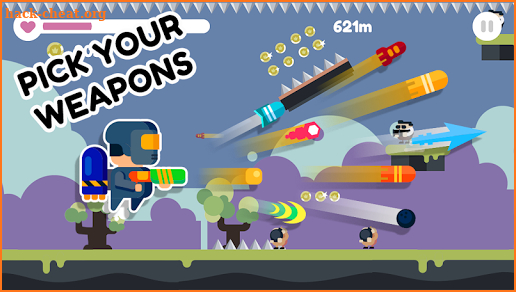 Jet Gunner: Hero Jetpack Man, Jumping and Shooting screenshot