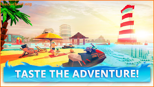 Jet Ski Craft: Crafting, Stunts & Jetski Games 3D screenshot