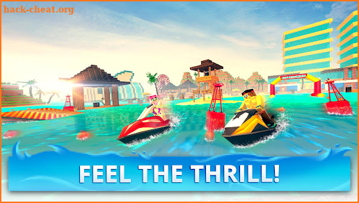 Jet Ski Craft: Crafting, Stunts & Jetski Games 3D screenshot