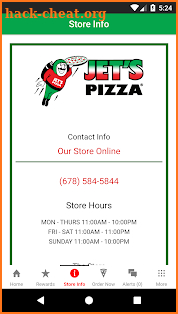 Jet's PIzza Johns Creek Rewards screenshot