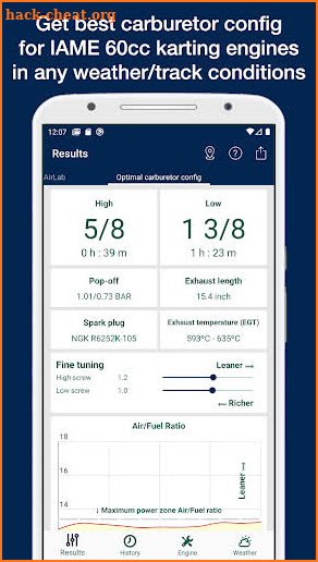 Jetting IAME SWIFT 60cc & Gazelle & Bambino & Puma screenshot