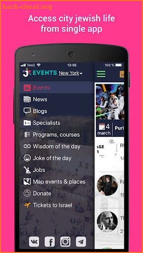 JEvents Jewish New York, St. Petersburg and Moscow screenshot