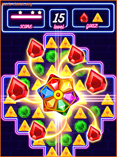 Jewel Glowing Neon Crush screenshot