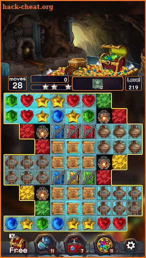 Jewel Mine Quest: Match-3 puzzle screenshot