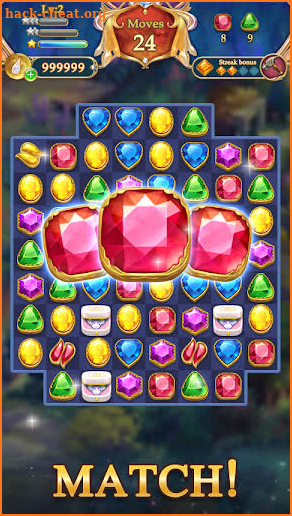 Jewel Mystery 2 - Match 3 & Collect Coins screenshot