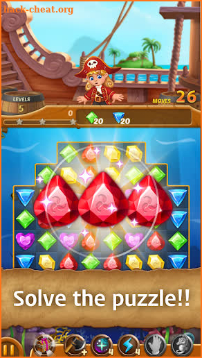 Jewels Ocean: Match3 Puzzle Adventure screenshot