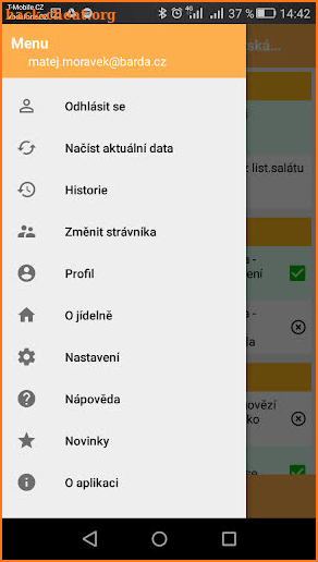 Jídelna.cz screenshot