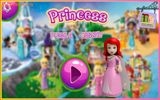 Jigsaw Princess lego Kids screenshot