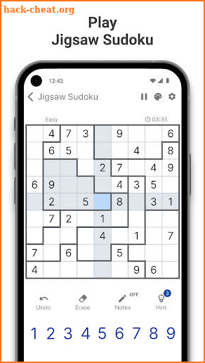 Jigsaw Sudoku screenshot