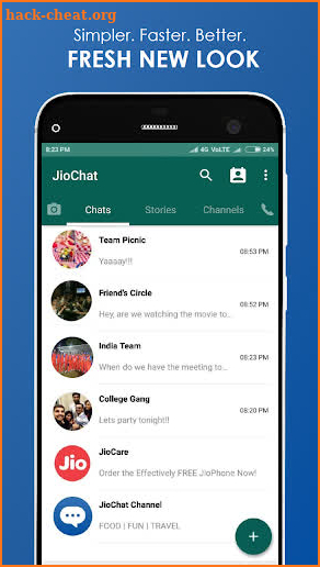 JioChat: HD Video Call screenshot