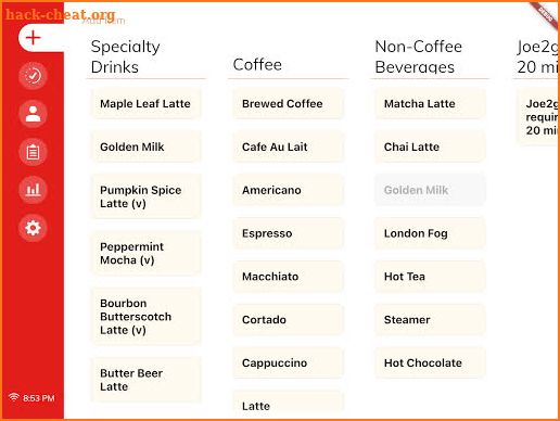 Joe Merchant PLUS (Point of Sale for Coffee Shops) screenshot