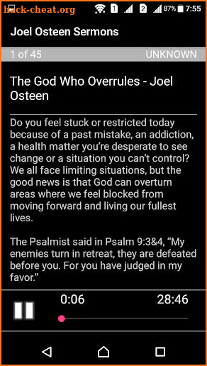 Joel Osteen's Sermons screenshot