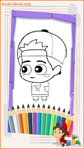 Jogo Pintar Luccas Neto color screenshot