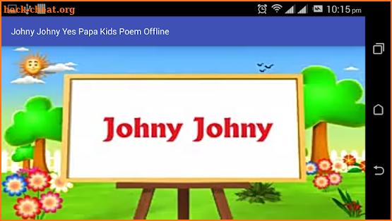 Johny Johny Yes Papa Rhyme screenshot