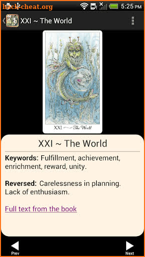 Joie de Vivre Tarot screenshot