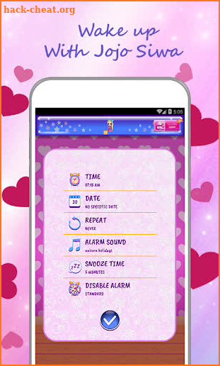 Jojo Siwa Alarm Clock screenshot