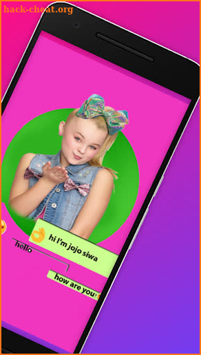 Jojo Siwa Chat Funny App Prank screenshot