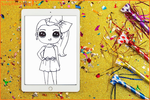 Jojo Siwa Dolls Coloring Book screenshot