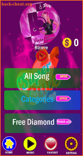 Jojo Siwa Game Piano Tiles screenshot