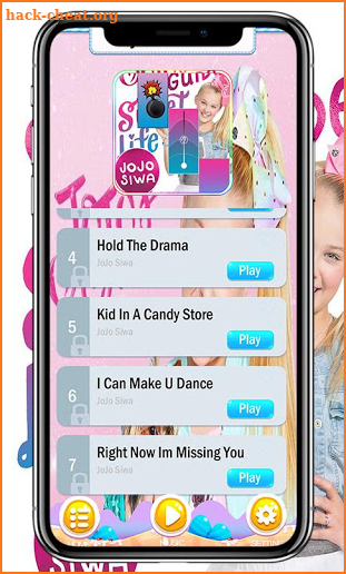 Jojo Siwa Piano Tiles Game screenshot