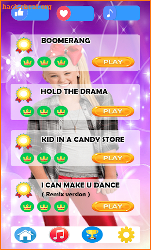 Jojo Siwa Tiles Piano Game screenshot