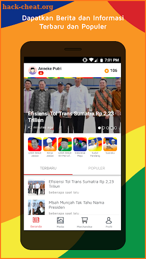 Jokowi App screenshot