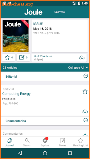 Joule Reader screenshot