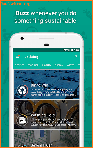 JouleBug screenshot