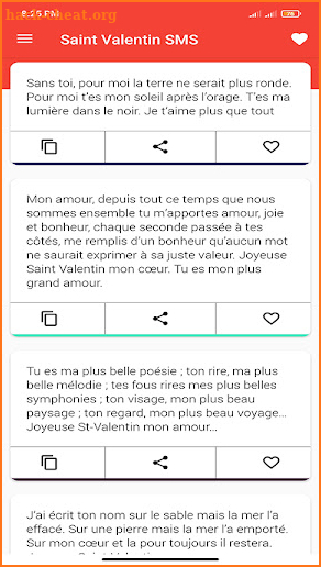 joyeuse saint valentin SMS 23 screenshot