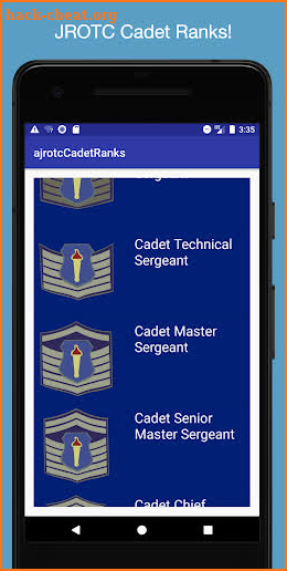 JROTC Guidon screenshot