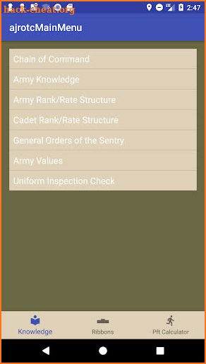 JROTC Guidon screenshot