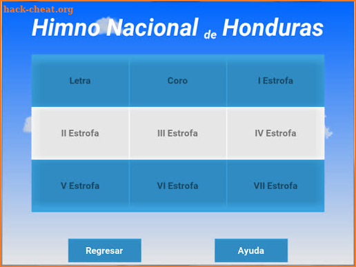 Juego de Aprendizaje del Himno Nacional Honduras screenshot