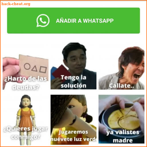 juego del calamar stickers screenshot