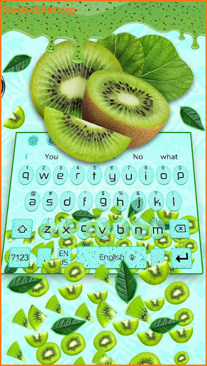 Juicy Kiwi Gravity Keyboard Theme🥝 screenshot