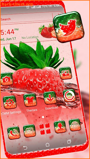 Juicy Strawberry Launcher Theme screenshot