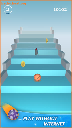 Jump Ball 3D - Jump on Stairs screenshot