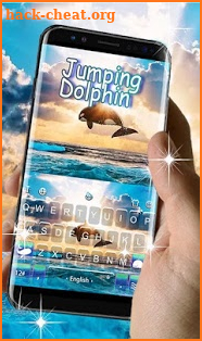 Jumping Dolphin Keyboard Theme screenshot