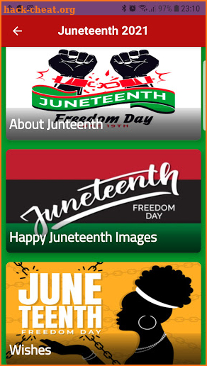 Juneteenth 2021 screenshot