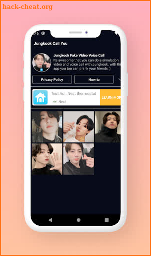 Jungkook Call You - Fake Video Voice Call with BTS screenshot