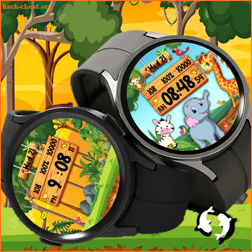 Jungle cute cartoon animals screenshot