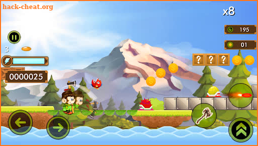 Jungle monkey run game 2D screenshot