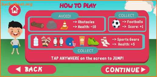 Junior Kickers - A Football Injury Prevention Game screenshot