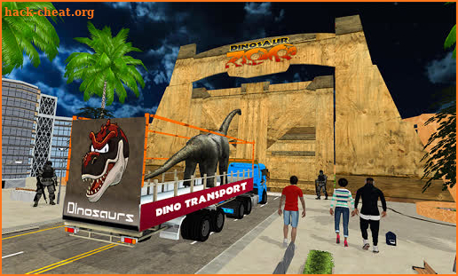 Jurassic Dinosaur Transport Truck Driver Game 2K20 screenshot