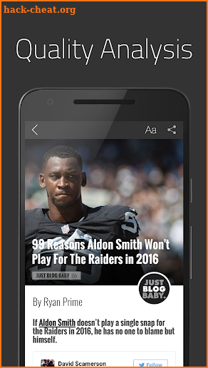 Just Blog Baby: Raiders News screenshot