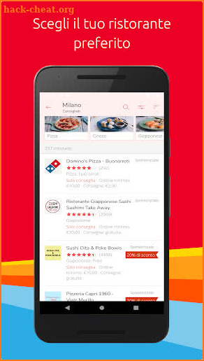 Just Eat Italy - Ordina pranzo e cena a Domicilio screenshot